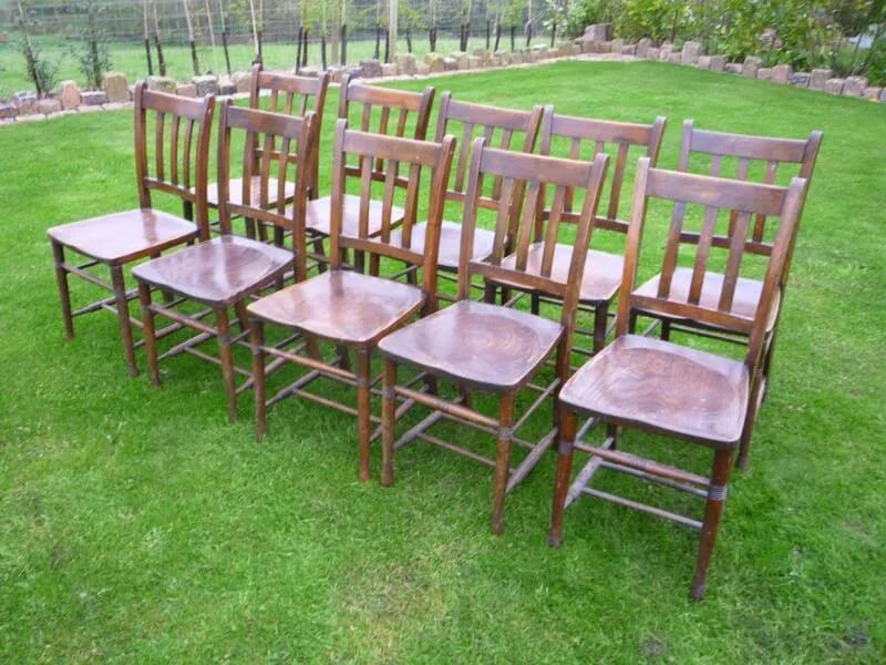 Set of 10 Kitchen Chairs - 3964