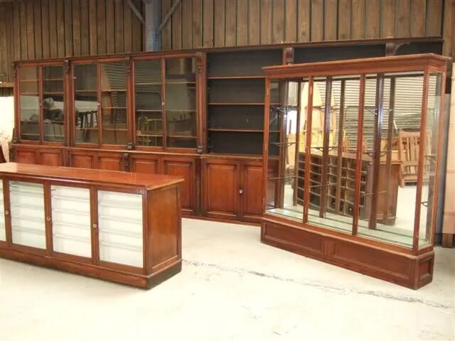 Complete Set of Mahogany Shop Fittings - 4026