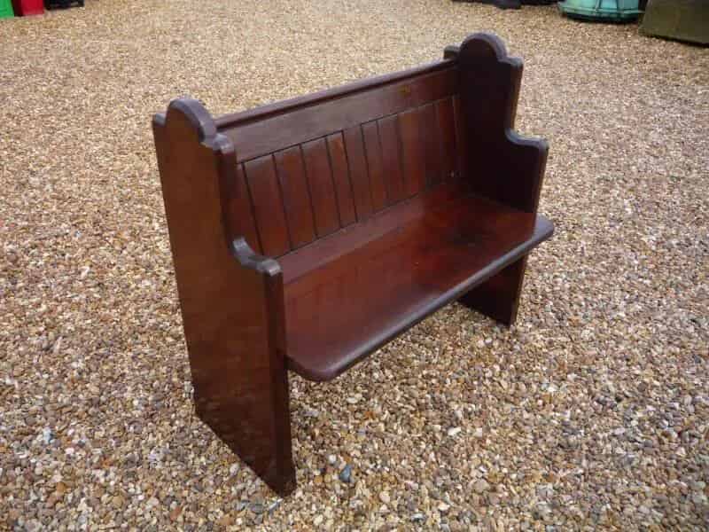 Old Antique Used Pitch Pine Church Pew