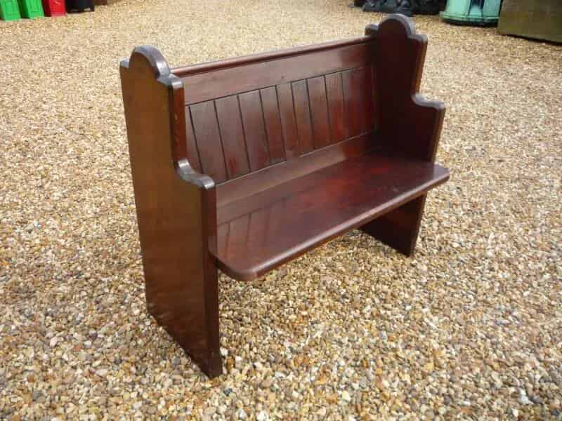 Antique Reclaimed Used Pitch Pine Church Pew
