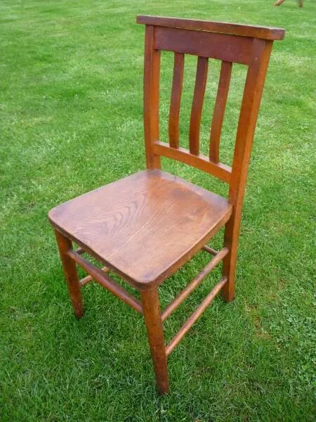 Antique Used Church - Chapel Chair Suitable for Home or Restaurant - 4013