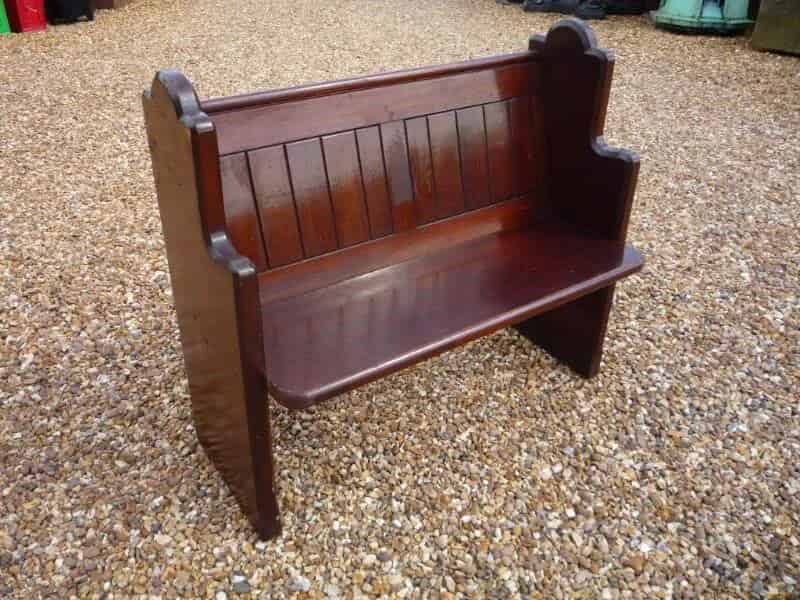 Antique Old Pine Church Pew