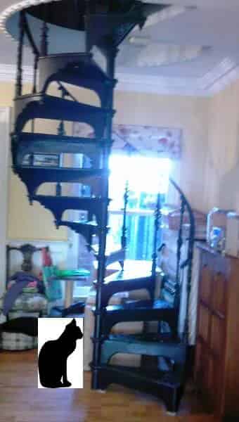 Antique Cast Iron Spiral Staircase