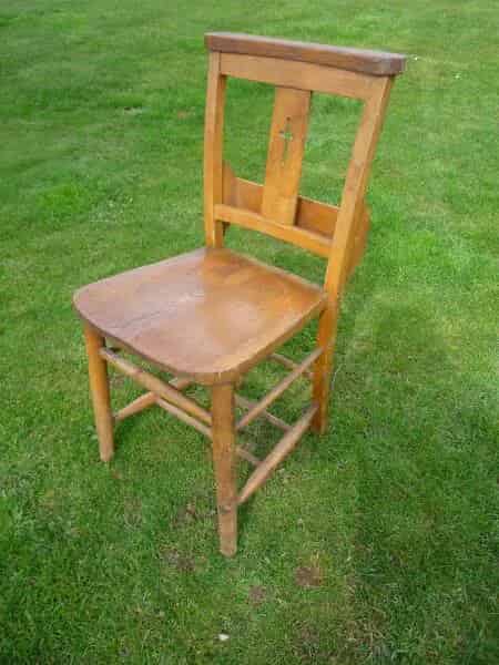 Used Antique Church - Chapel Chairs Suitable for Home or Restaurant