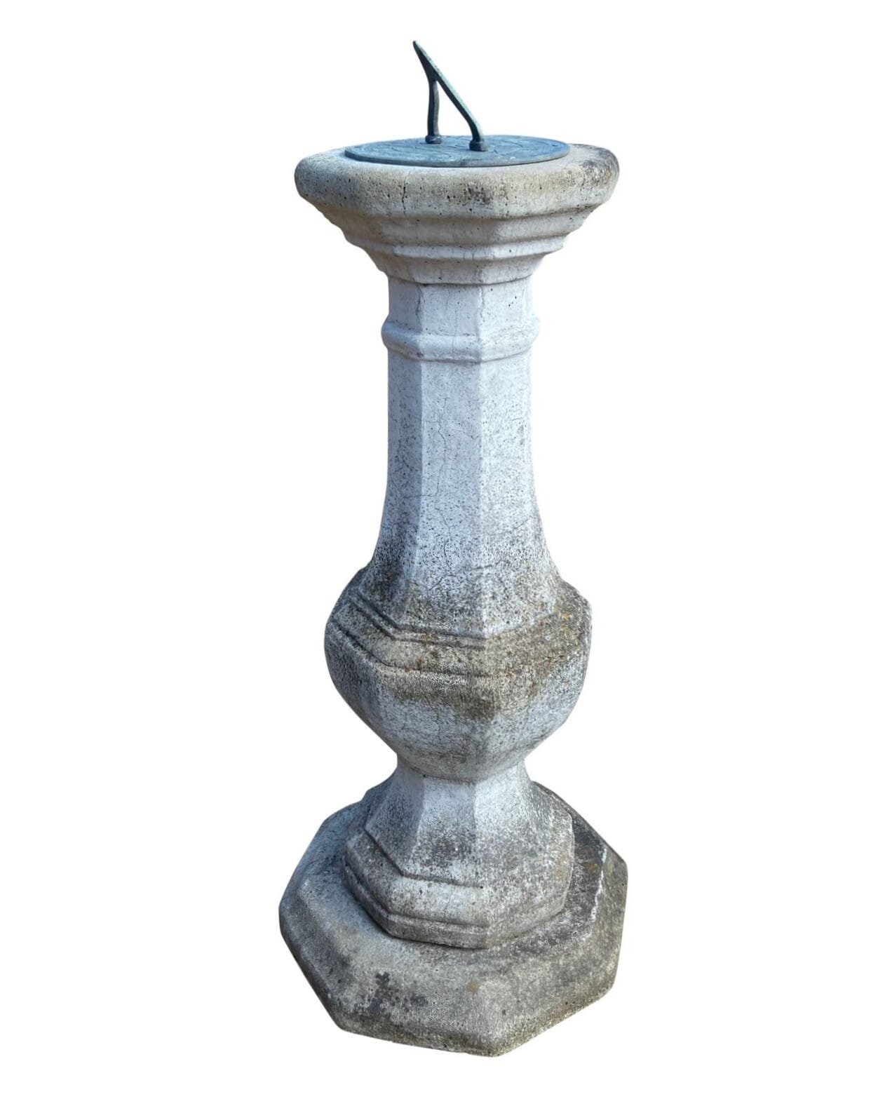 Reclaimed Outdoor Garden Reconstituted Stone Sundial - 9414