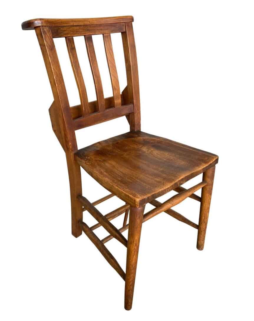 Original Antique Dark Old Church / Chapel Chairs