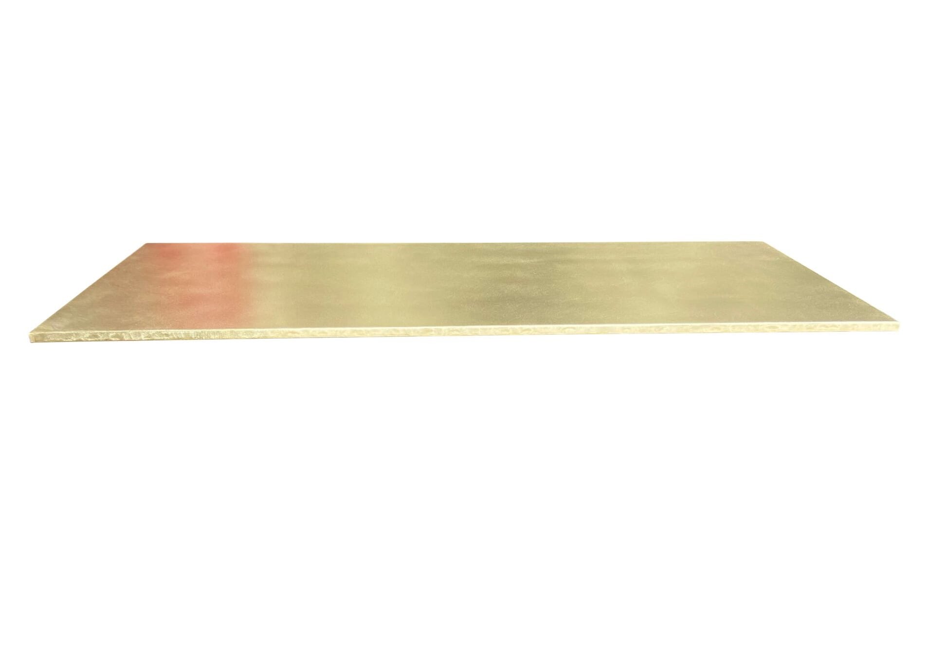 Handmade Matt Brass Slimline Worktop - D1860