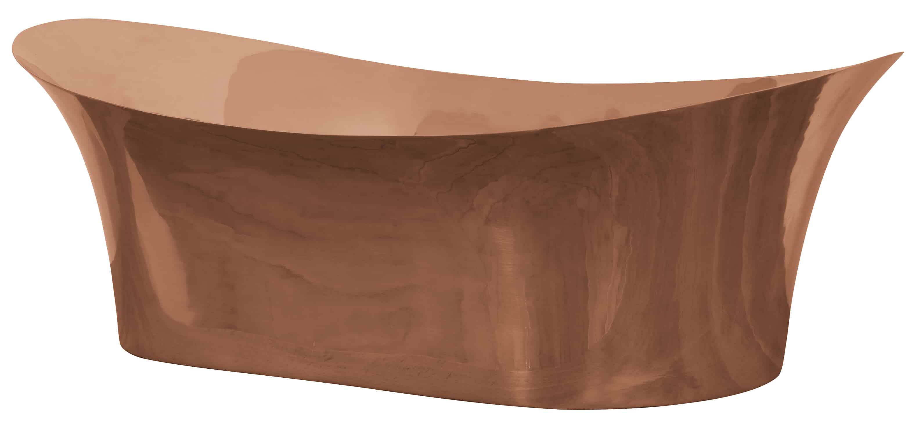 Copper Bateau Basin With Copper Interior 