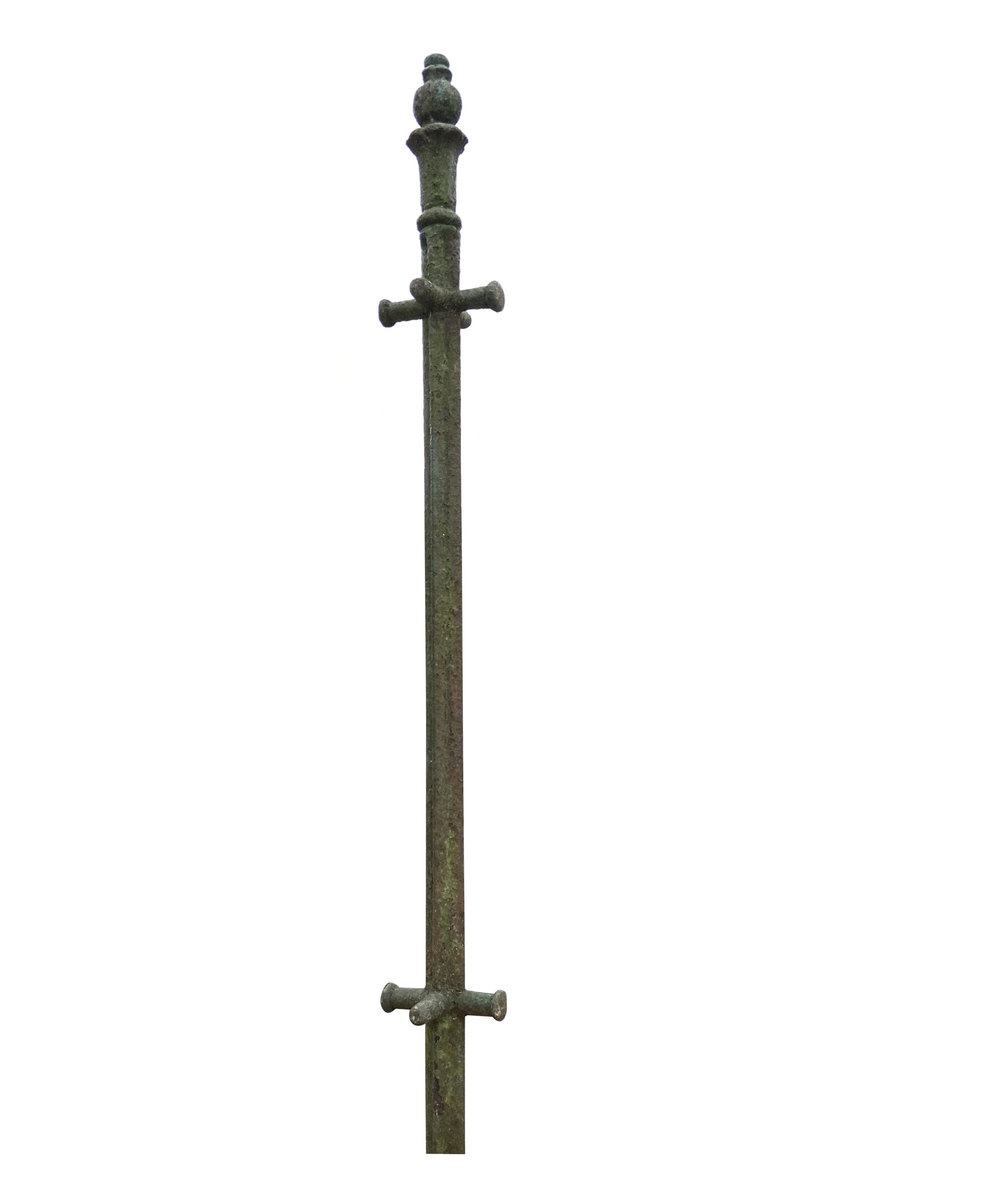 Exceptional Original Victorian Cast Iron Washing Line Pole - 9416