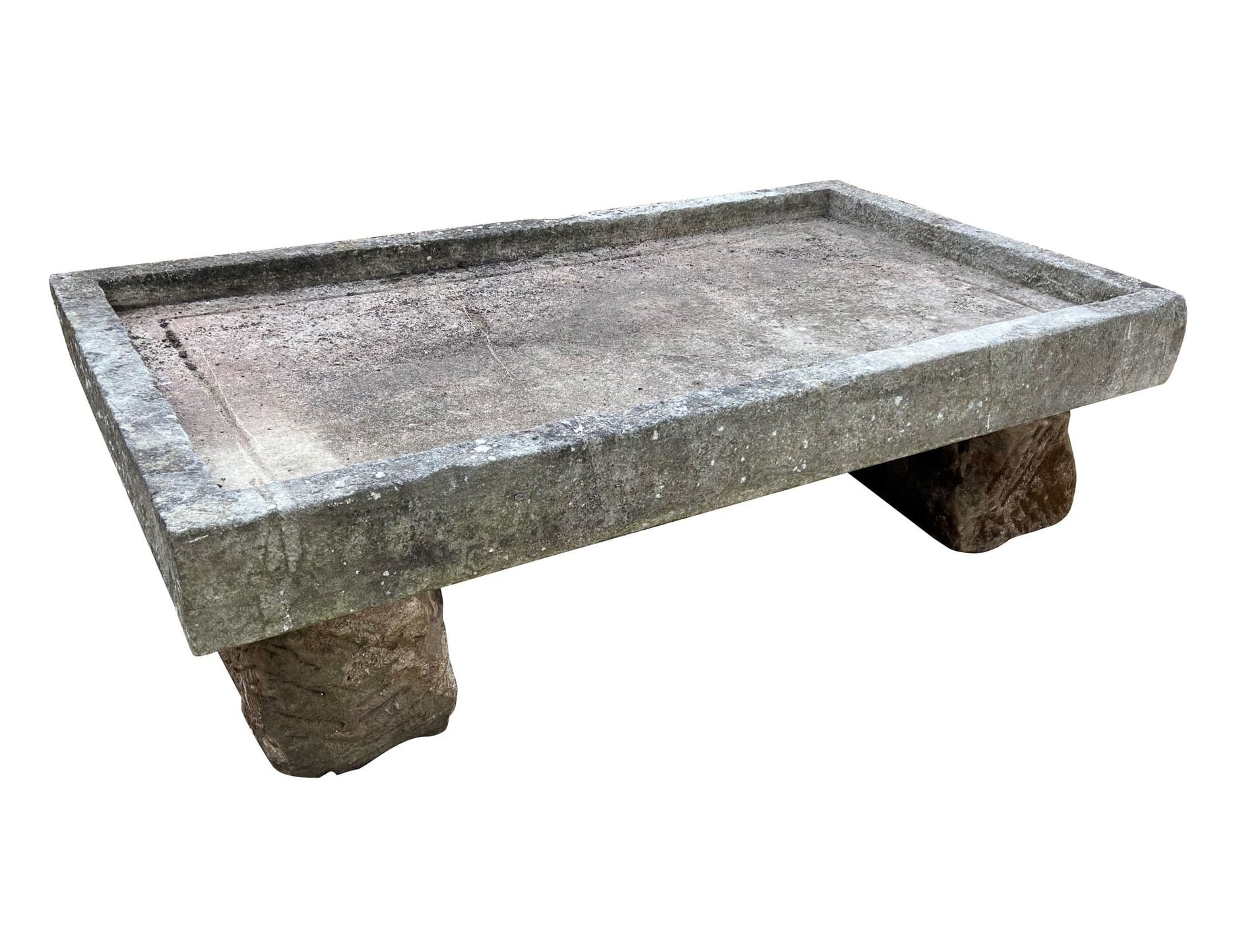 Antique Solid Stone Raised Herb Garden or Planter - 9321