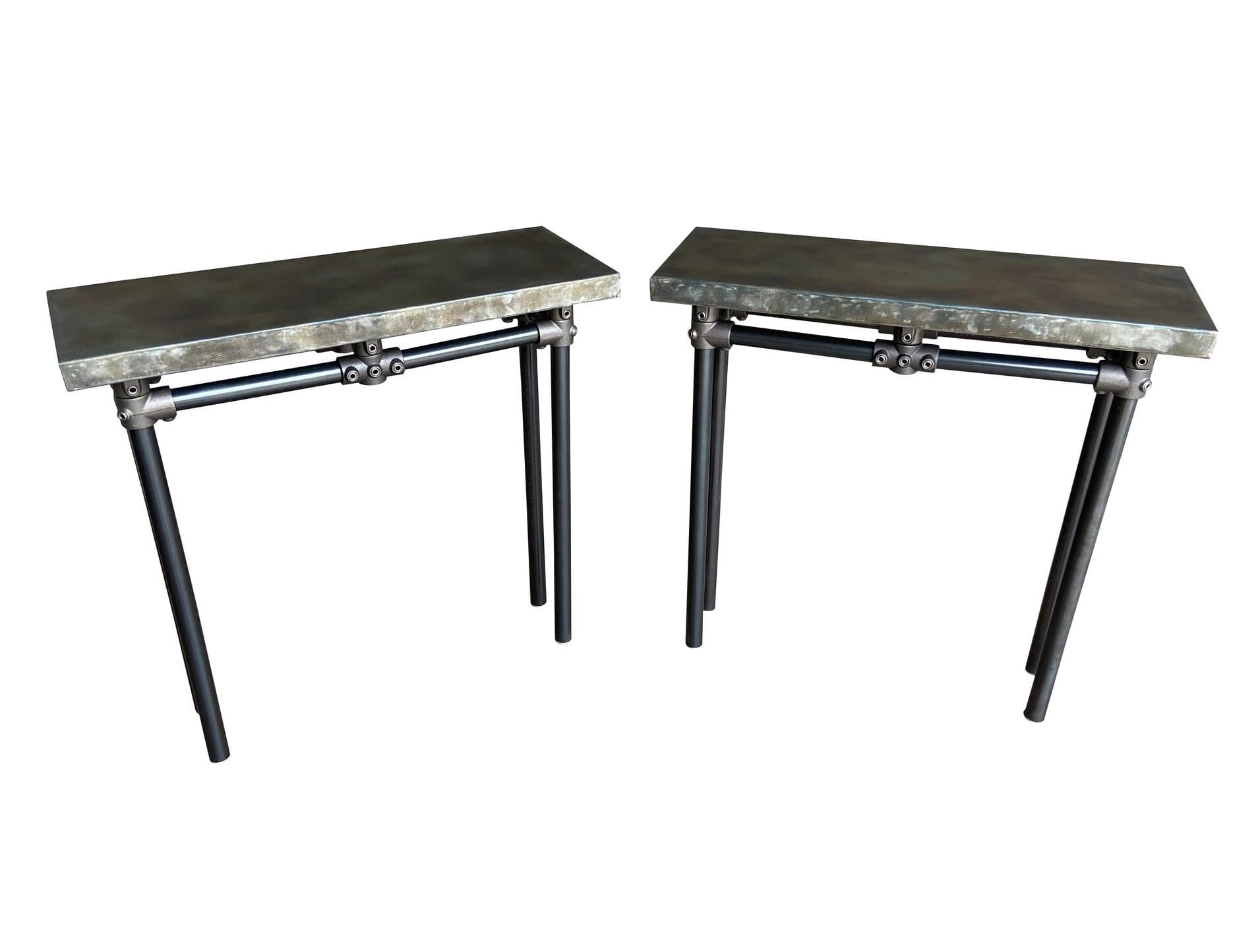 Bespoke Zinc Top Kitchen Extension Tables - D1880