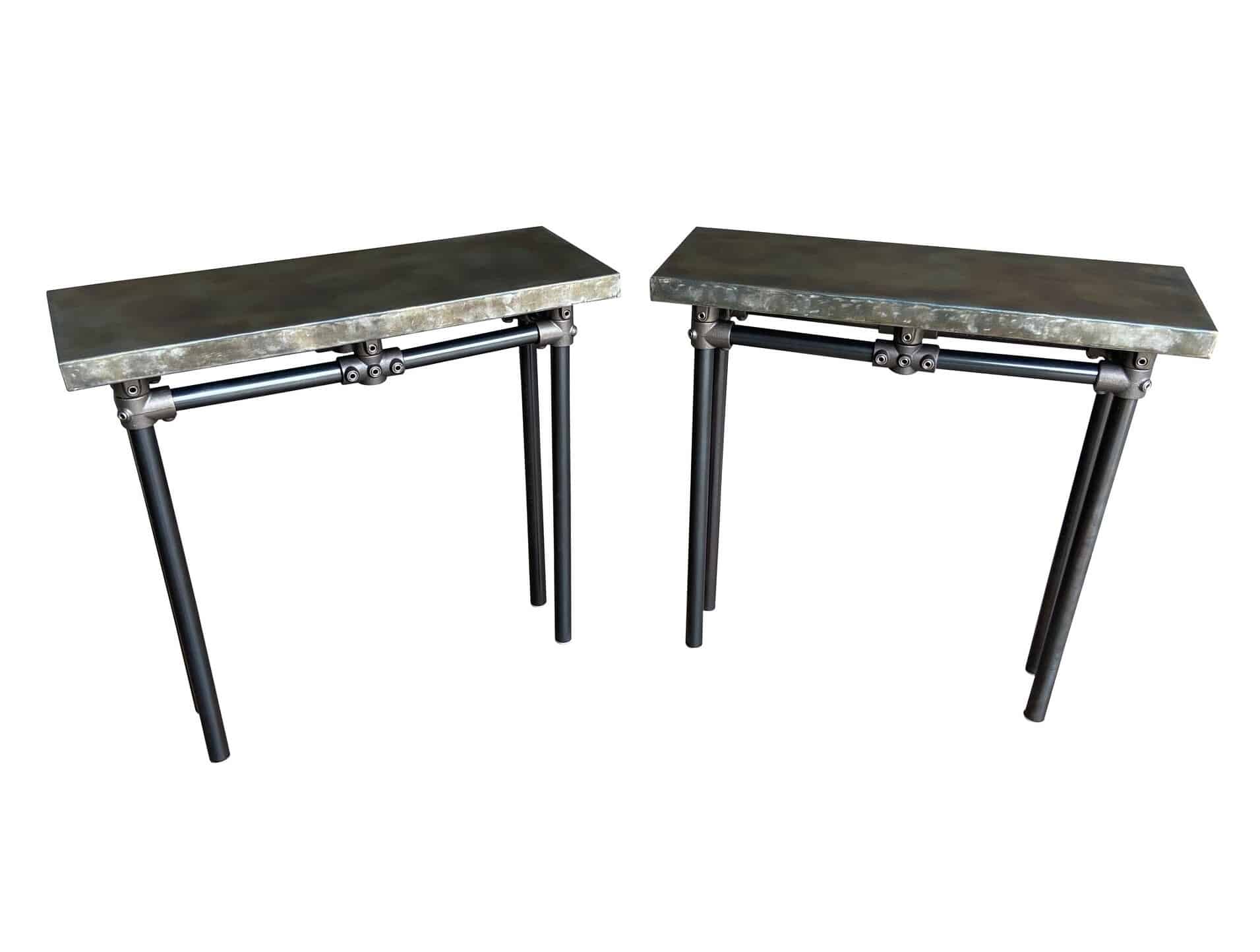 Bespoke Zinc Top Kitchen Extension Tables