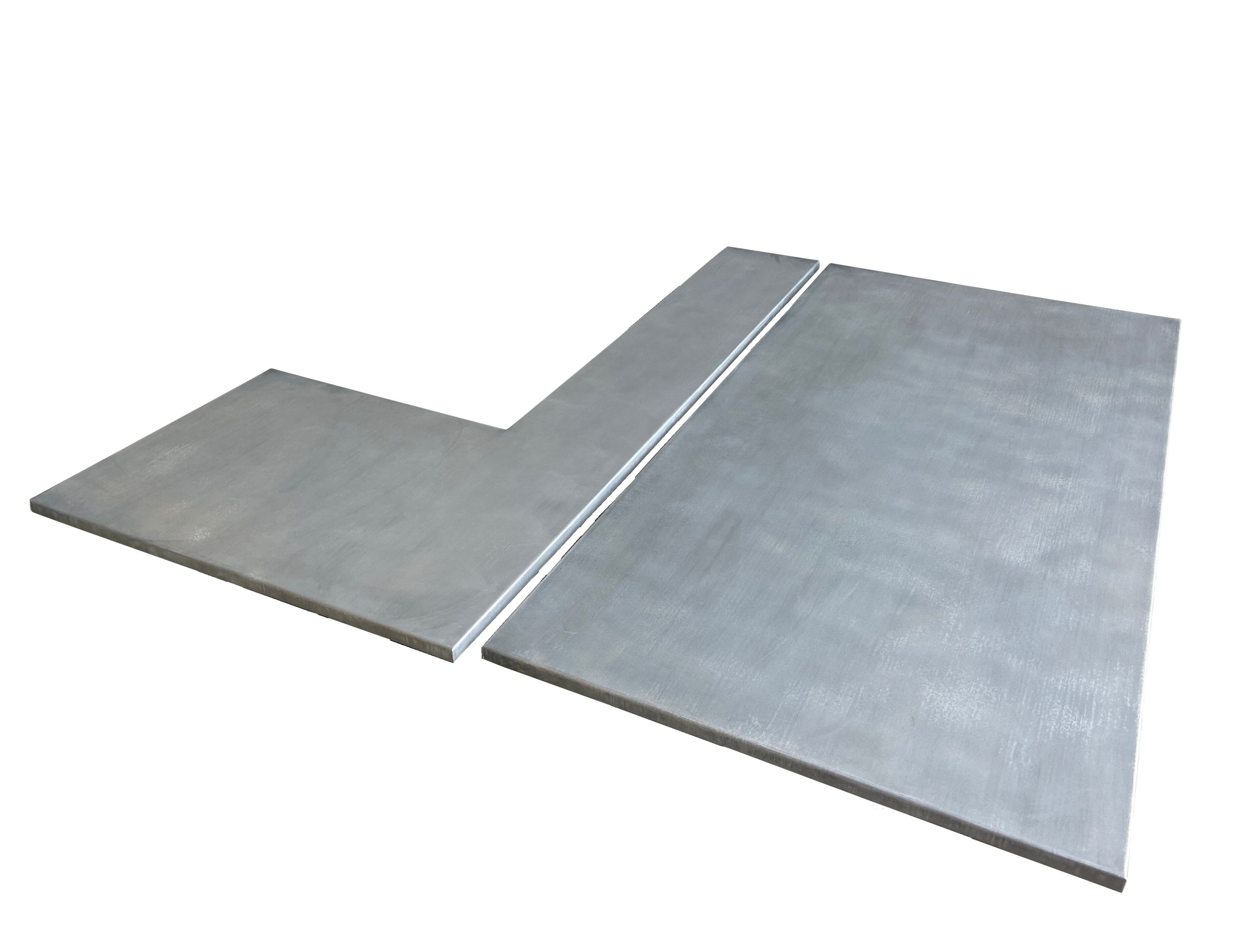 Handmade Distressed Zinc Kitchen Worktops - D1884