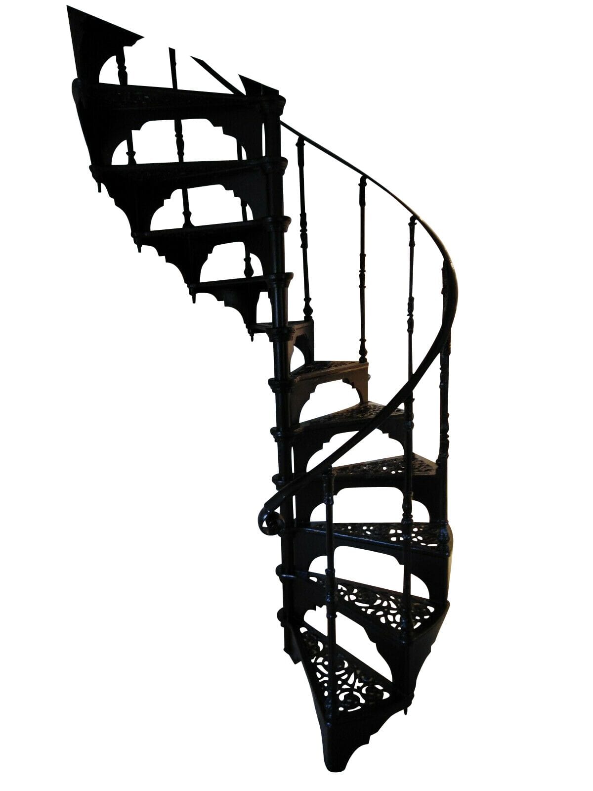 Cast Iron Safety Stairways Spiral Staircase With Balcony - 9501