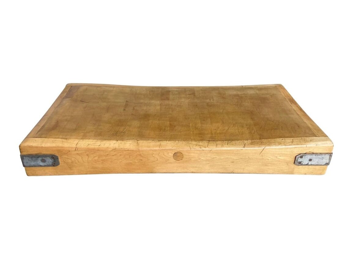 Original Old Maple Butchers Kitchen Chopping Block - 9463