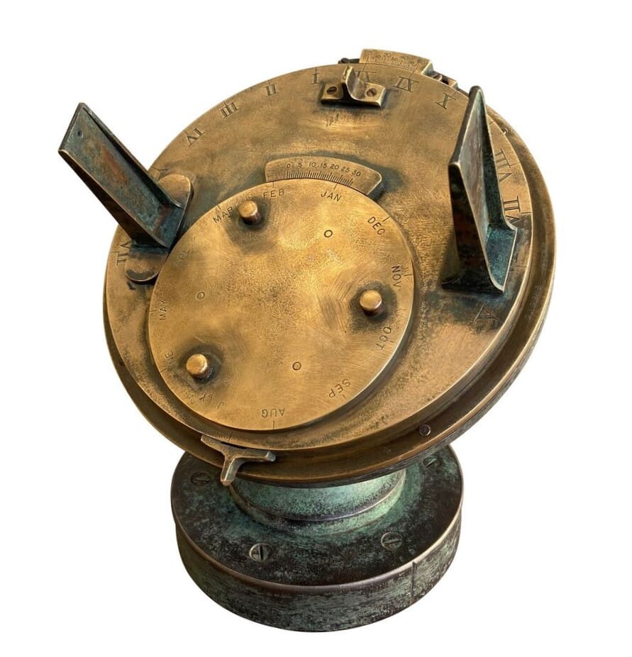 Original Pilkington & Gibbs Heliochronometer Sundial - 9430