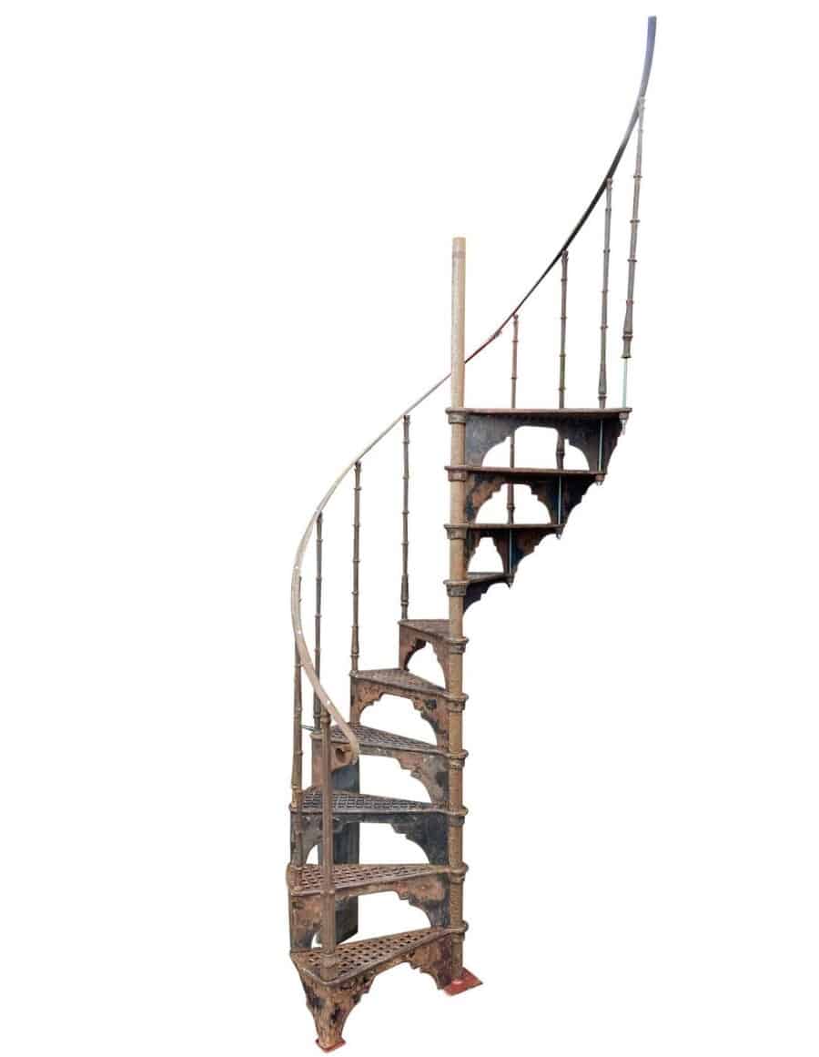 Reclaimed Decorative Cast Iron Spiral Staircase