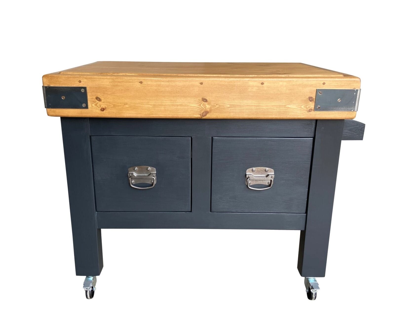 Butchers Block Top Style on Bespoke Base With Drawers - D1889