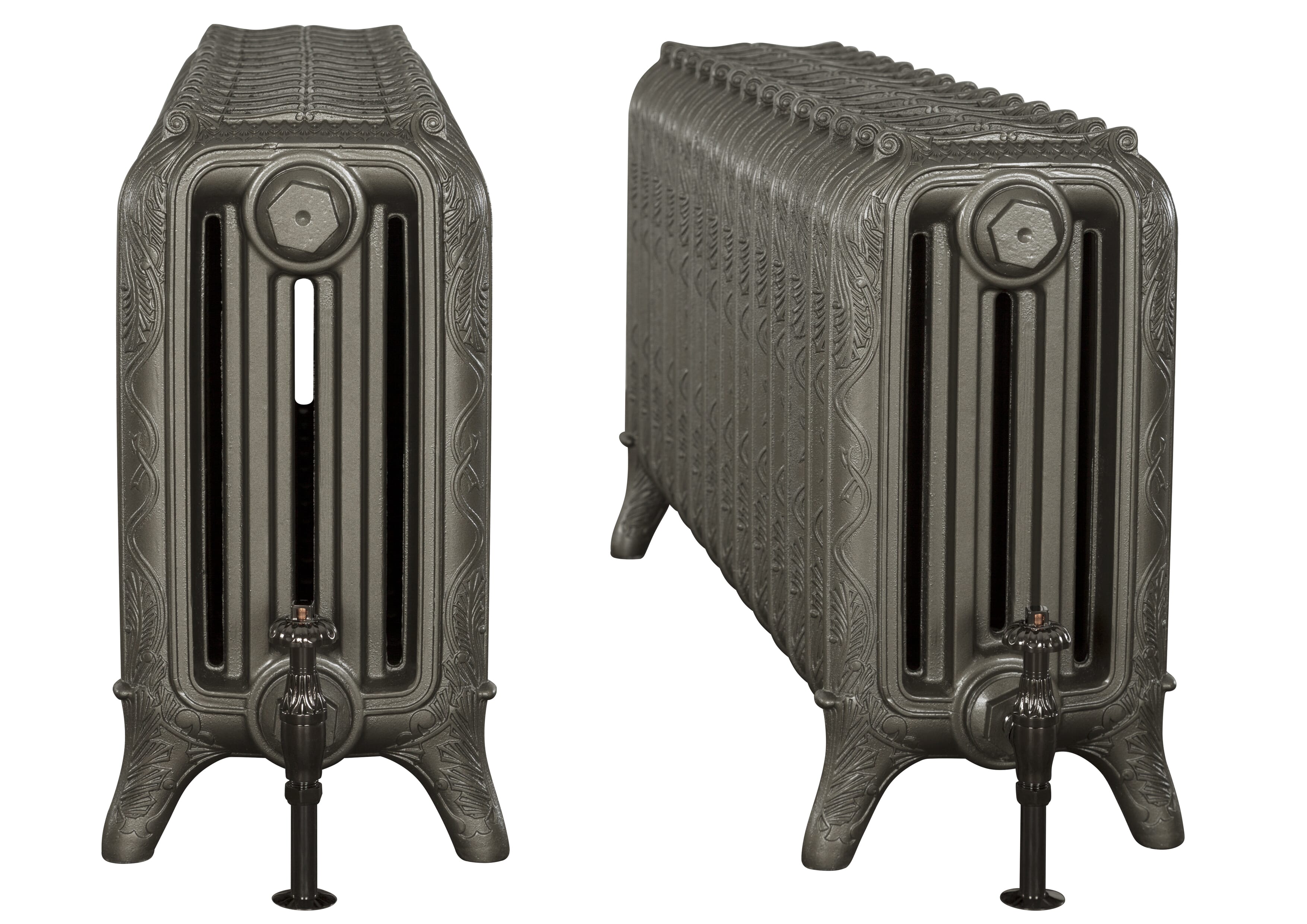 New Cast Iron Ribbon 4 Column Radiator 14 Sections Long - Ribb4/530/14p