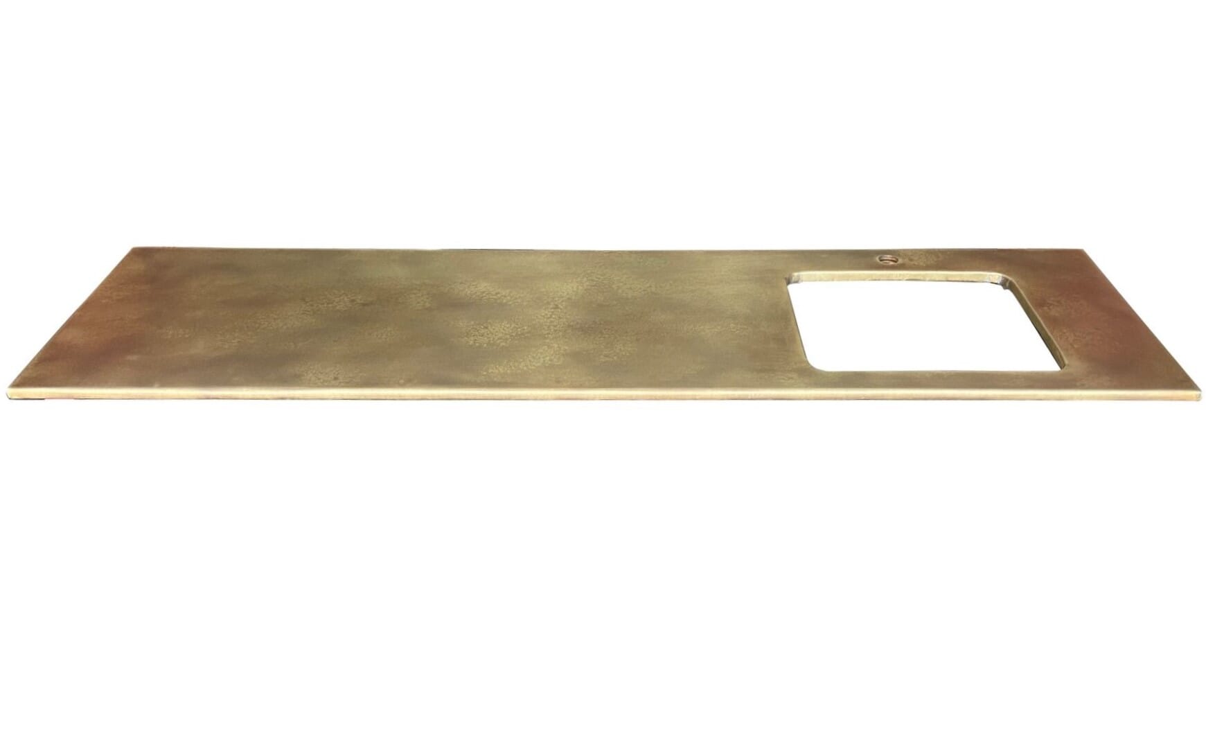 Handmade Antique Brass Slimline Kitchen Worktop - D1893