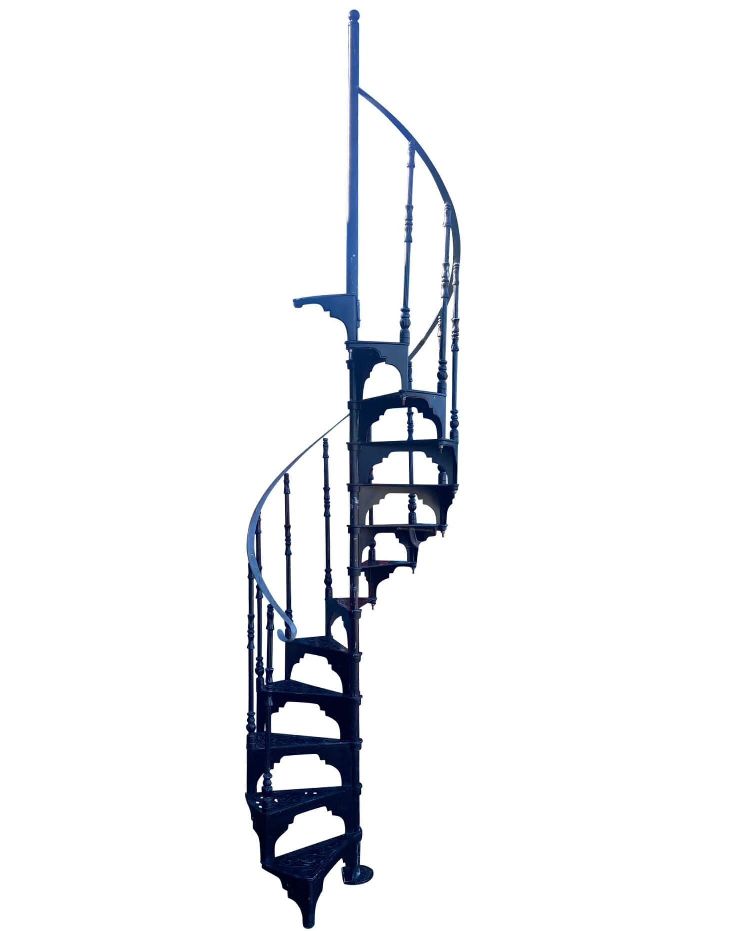 Reclaimed Metal Cottage Craft Cast Metal Spiral Staircase - 9527