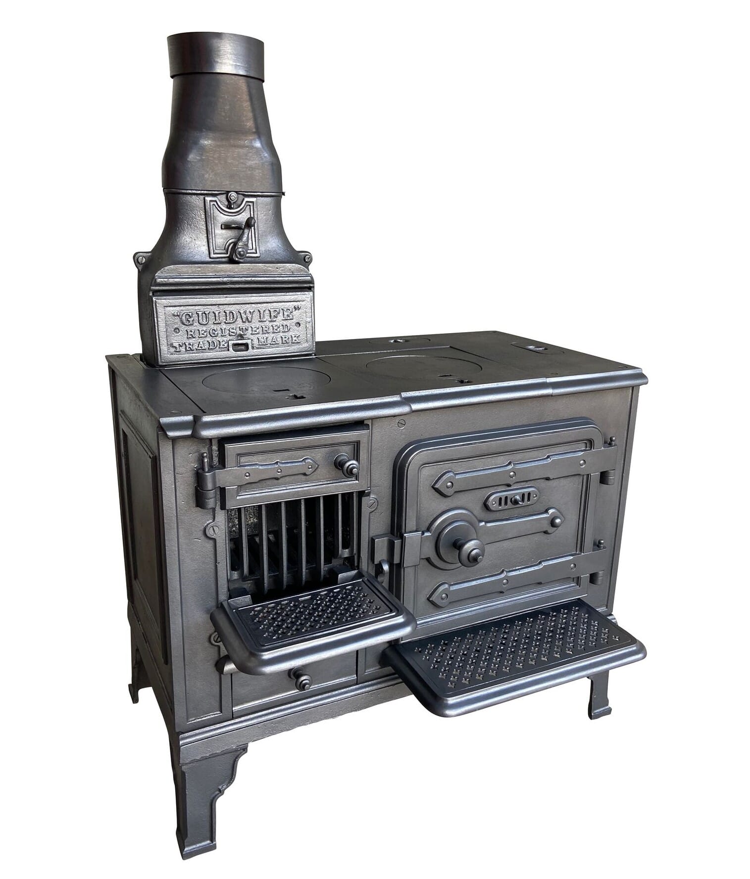 Antique Cast Iron 'Guidwife' Wood or Coal Burning Stove - 9531