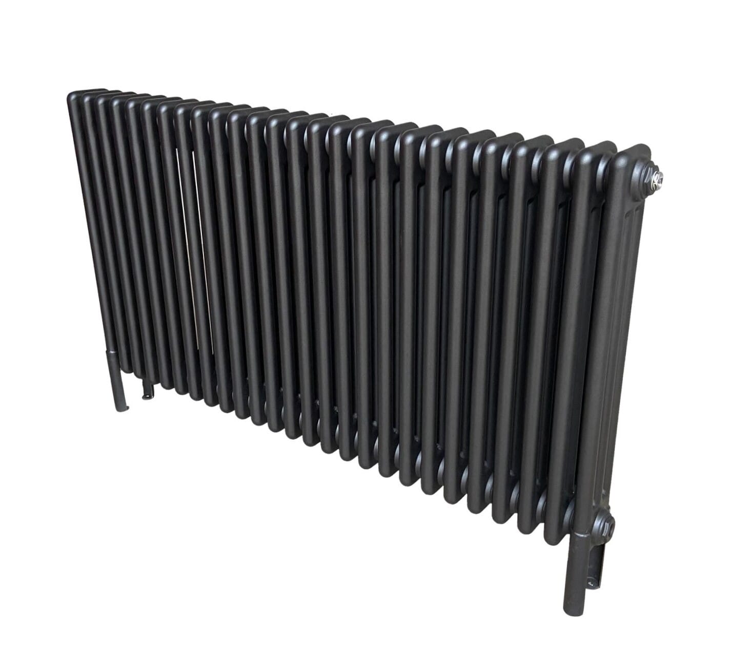 Enderby 710mm Tall 3 Column 26 Section Satin Black Steel Radiator - TOW212STS