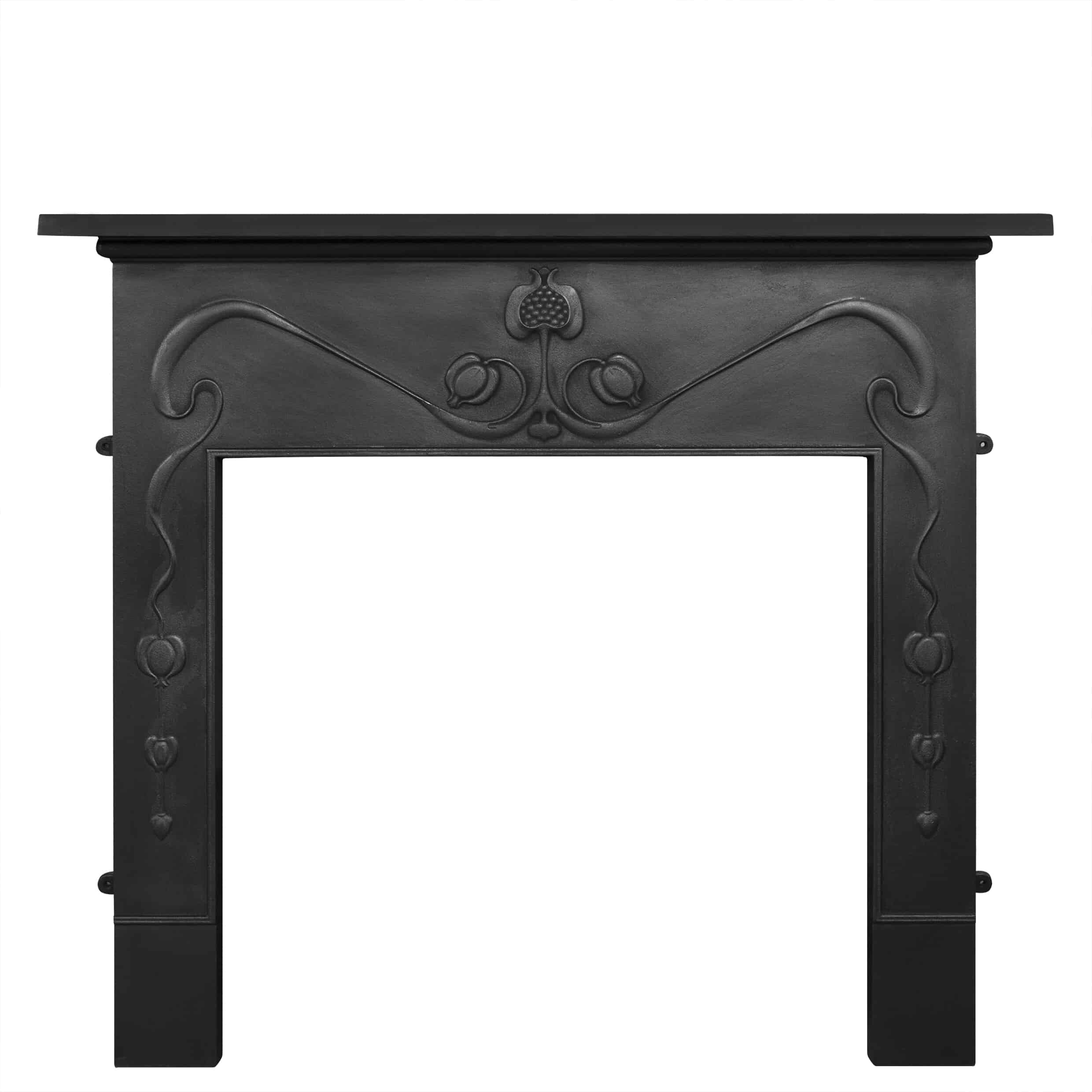 Carron Cast Iron Art Nouveau Black Fire Surround