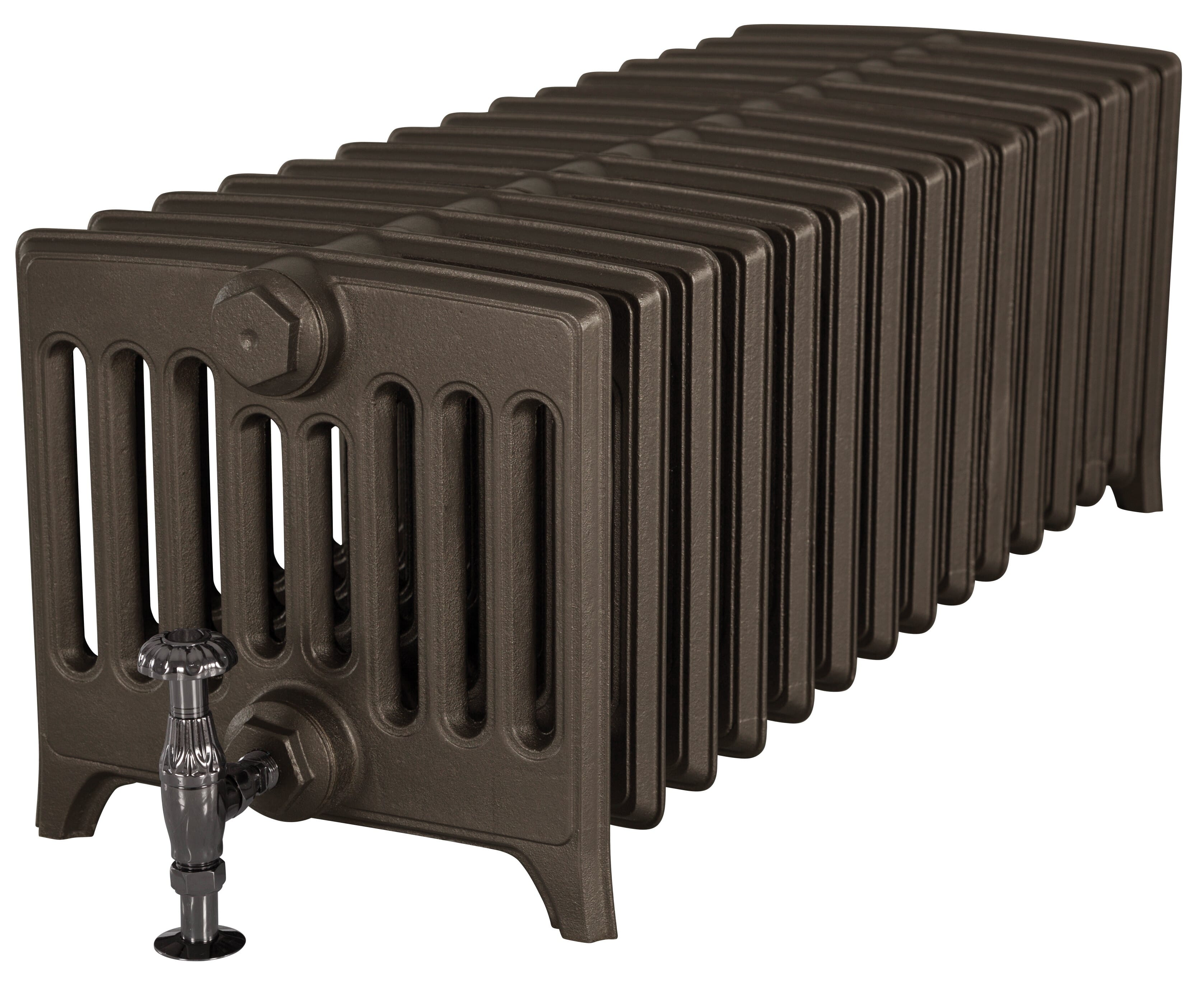 Rathmell 340mm Tall 9 Column Carron Cast Iron Radiator - RATH340/9/14pf