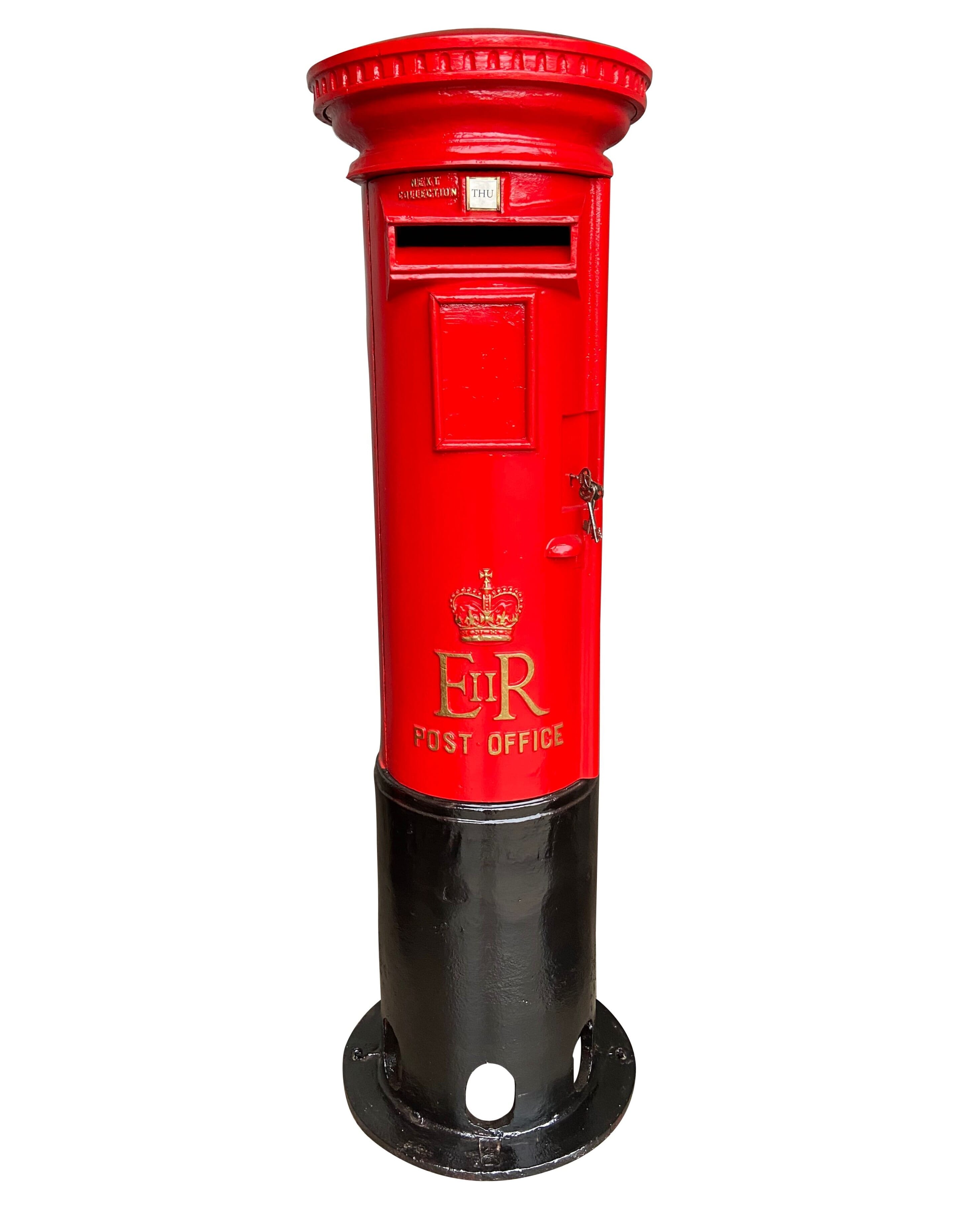 Original Reclaimed Cast Iron Elizabeth II Pillar Box - 9459