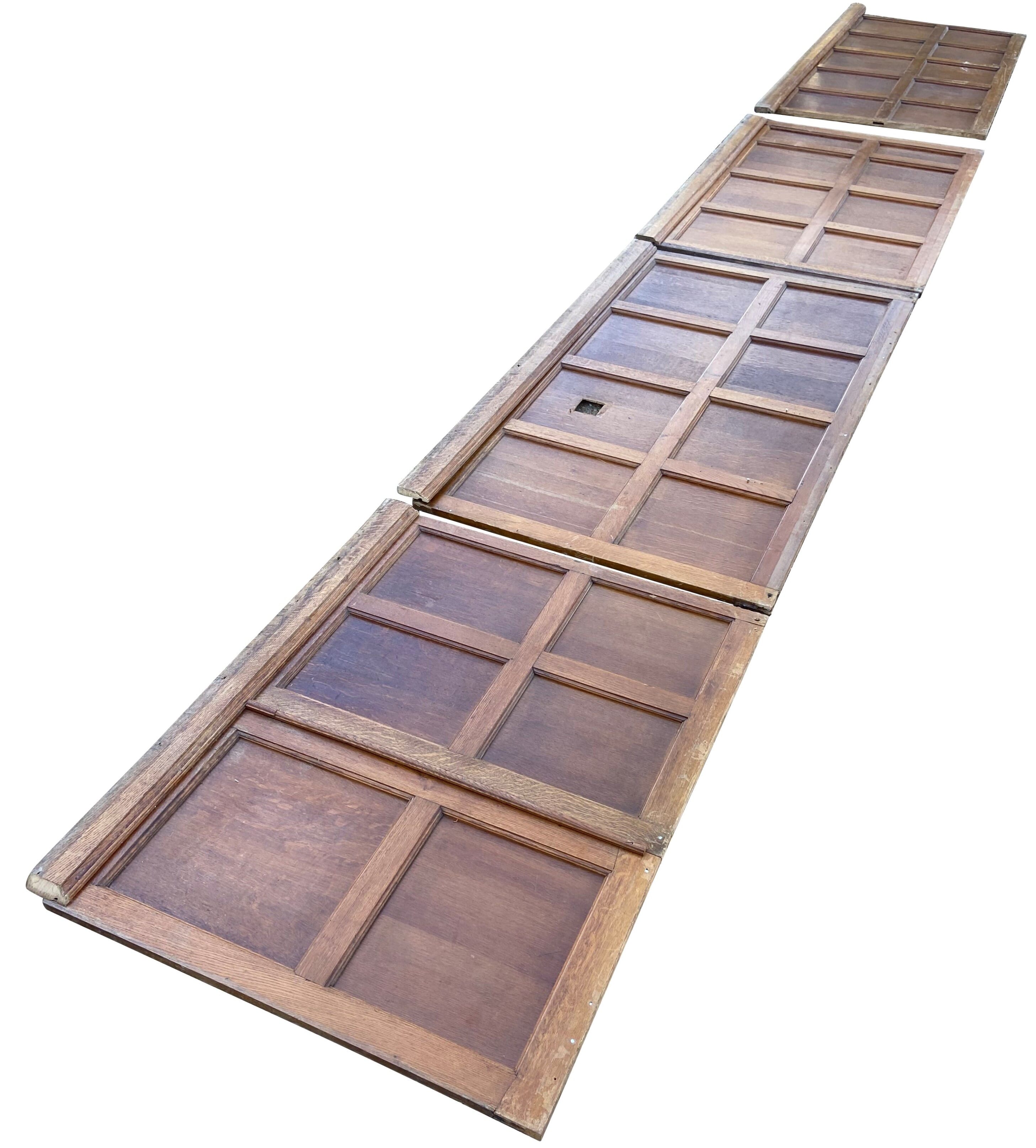 Reclaimed Oak Antique Dado Height Wall Panelling - 9546