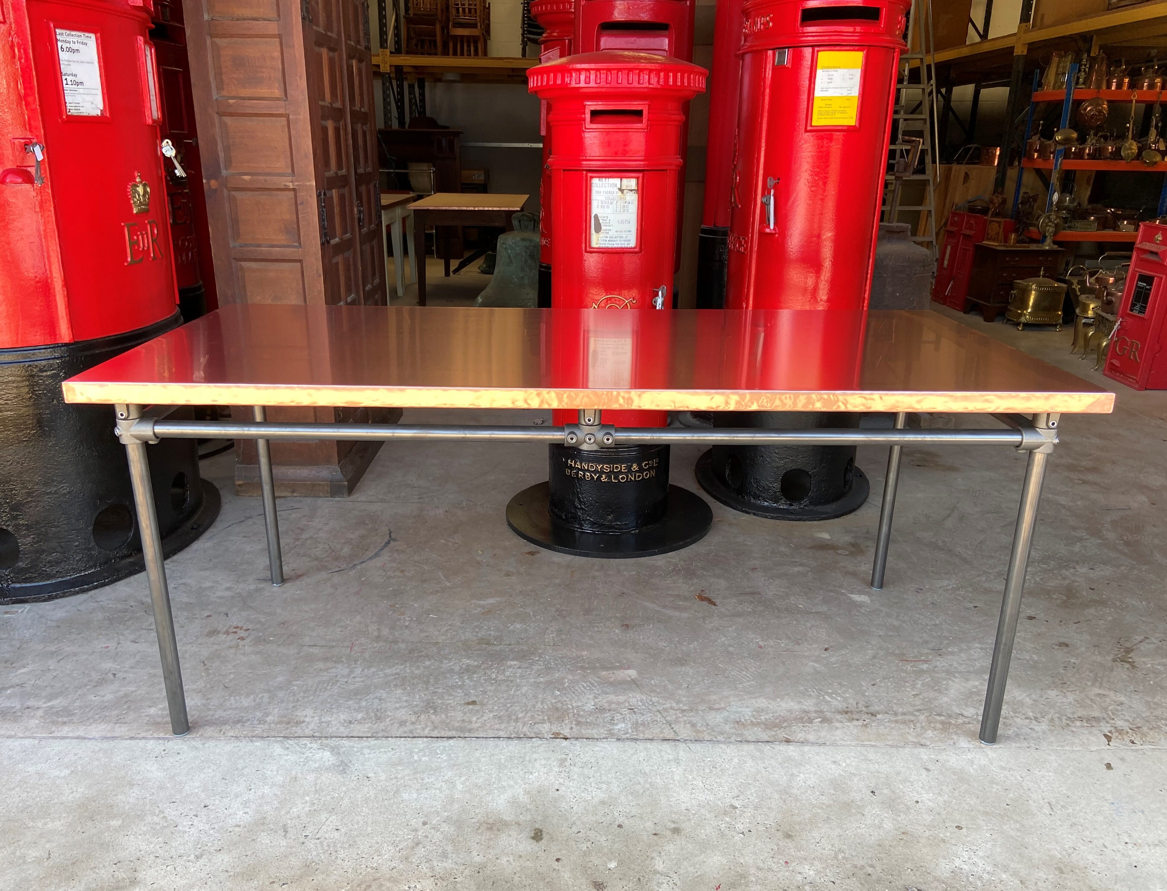 restore red top metal kitchen table