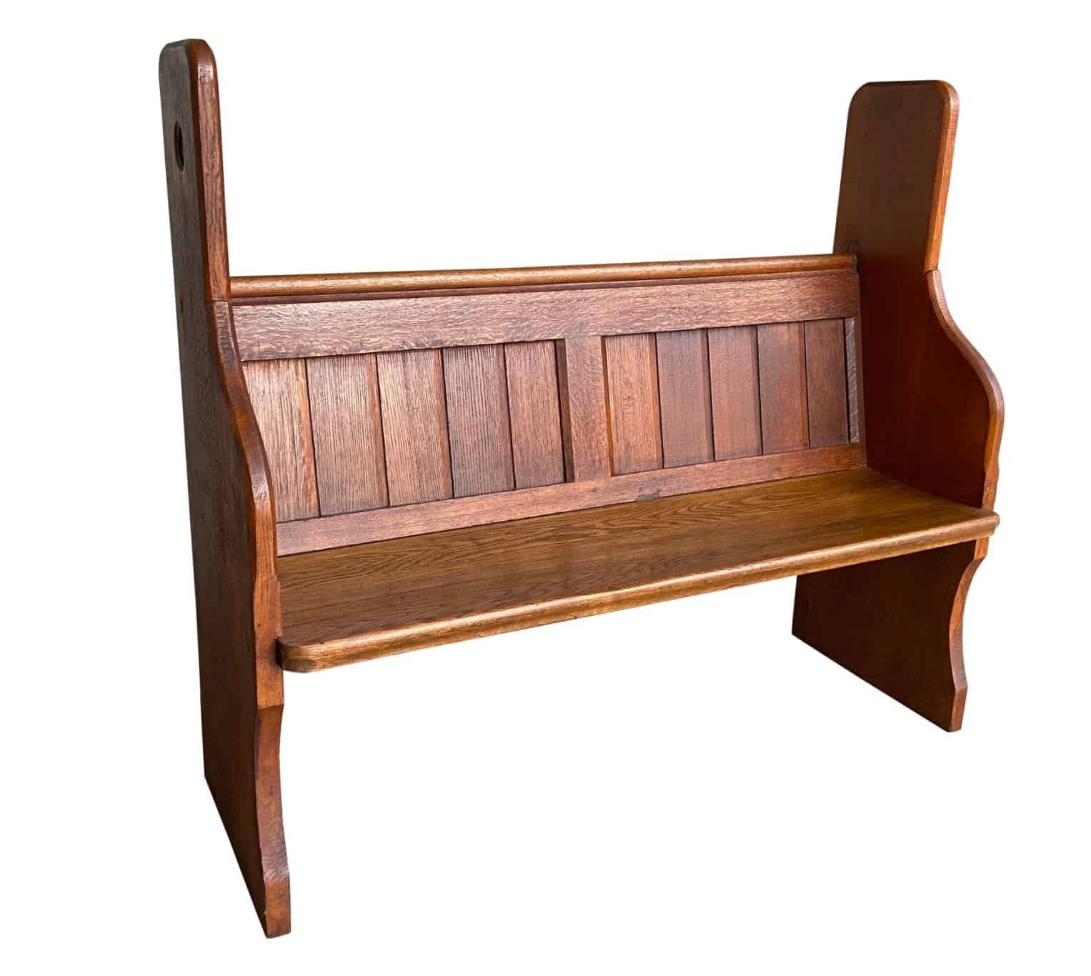 Salvaged Oak Church or Chapel Pew