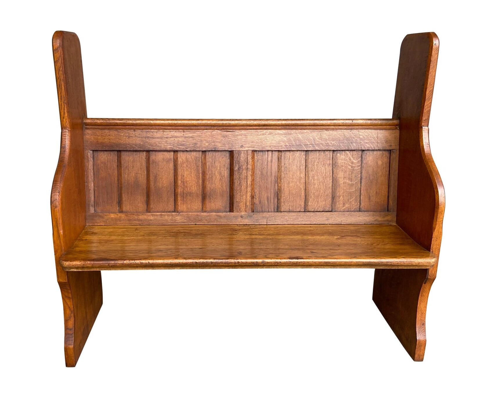 Antique Oak Church or Chapel Pew - 9564J