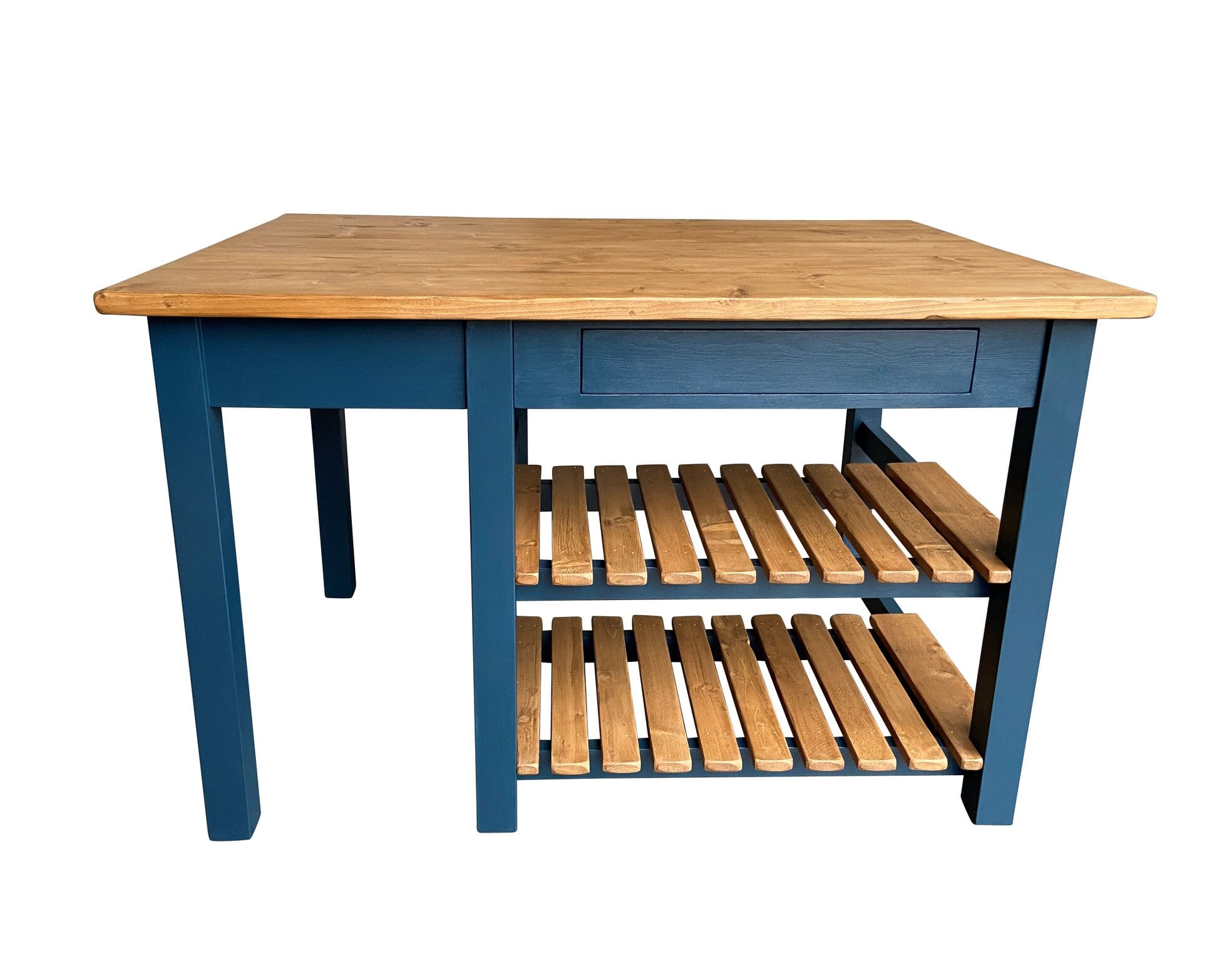Bespoke Reclaimed Wooden Kitchen Central Island Unit - D1916