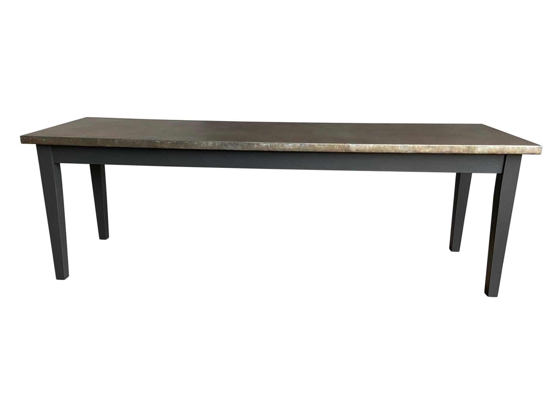 Handmade Antique Zinc Top Restaurant Table - D1918