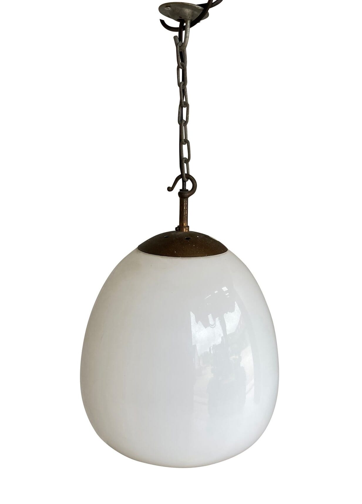 Large Antique Glass Globe Ceiling Light - DLight1