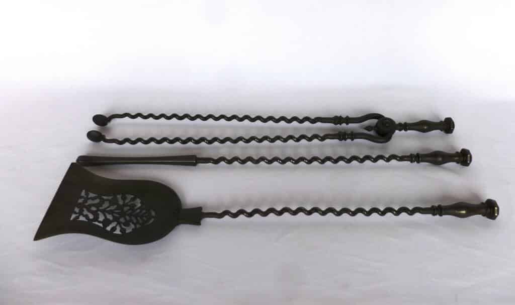 Set of Antique Iron Fireplace Irons