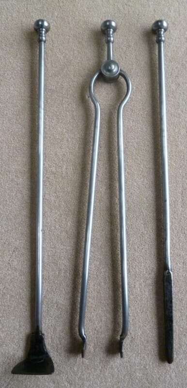 Set of Victorian Fireplace Irons / Companion Set - 6697