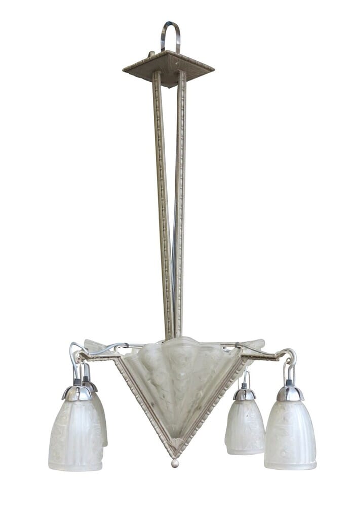 Antique Art Nouveau Ceiling Light - 8346