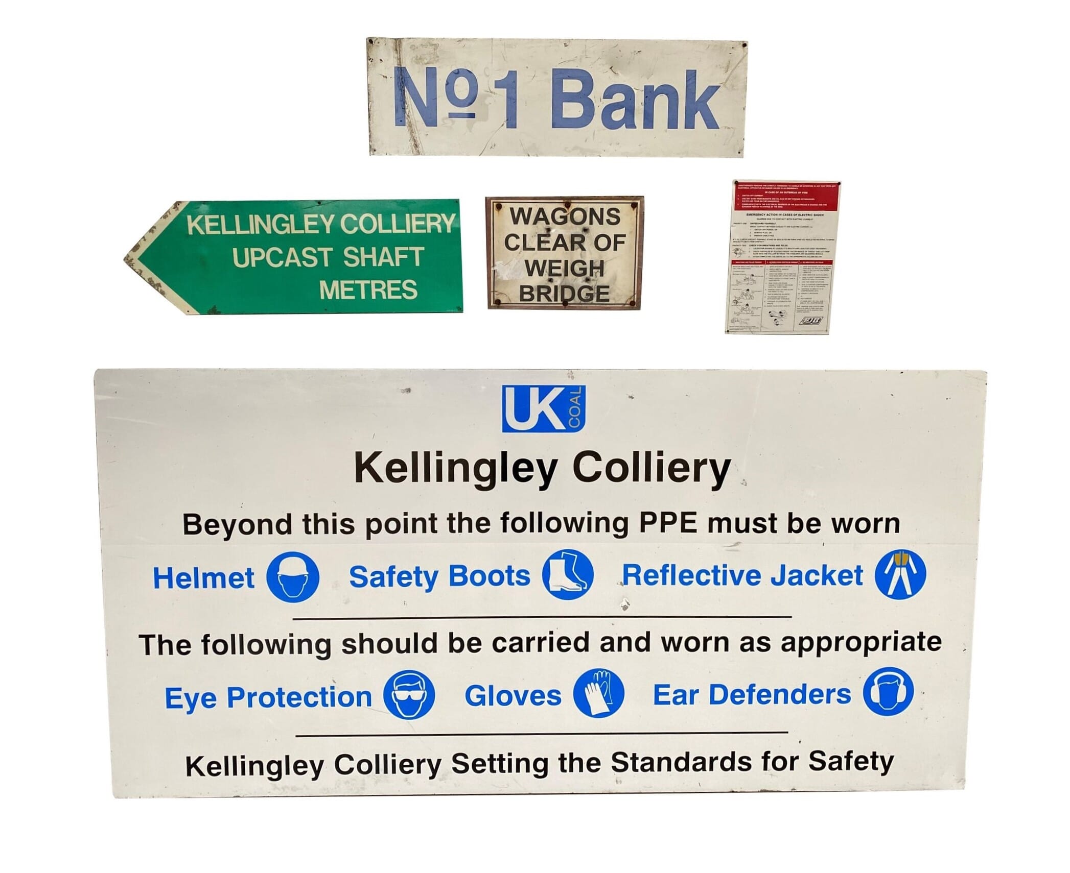 Collection of Original Kellingley Colliery Signs - 9195