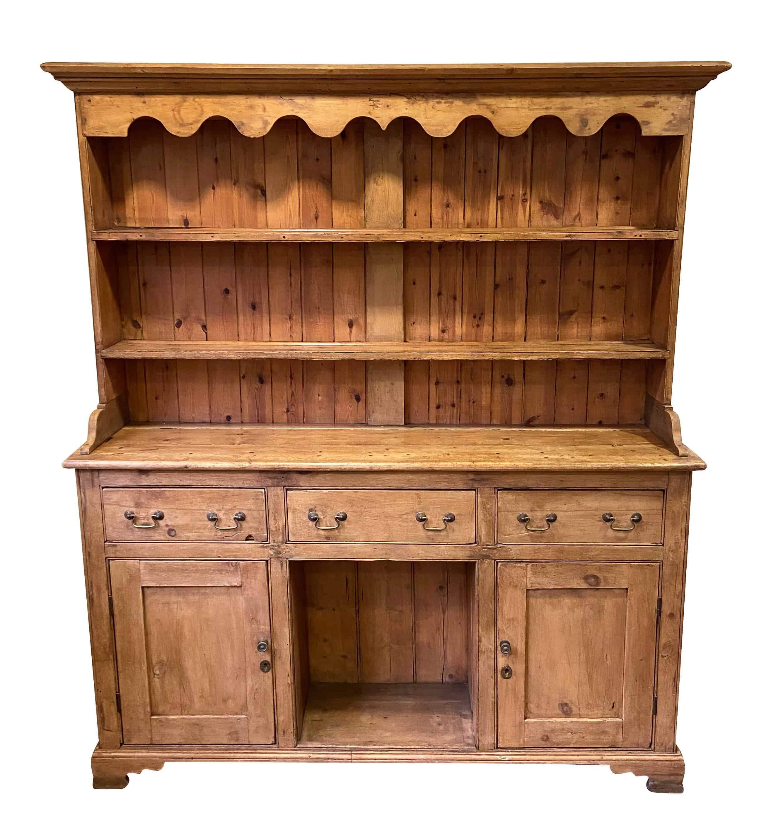 Antique Pine Kitchen Dresser