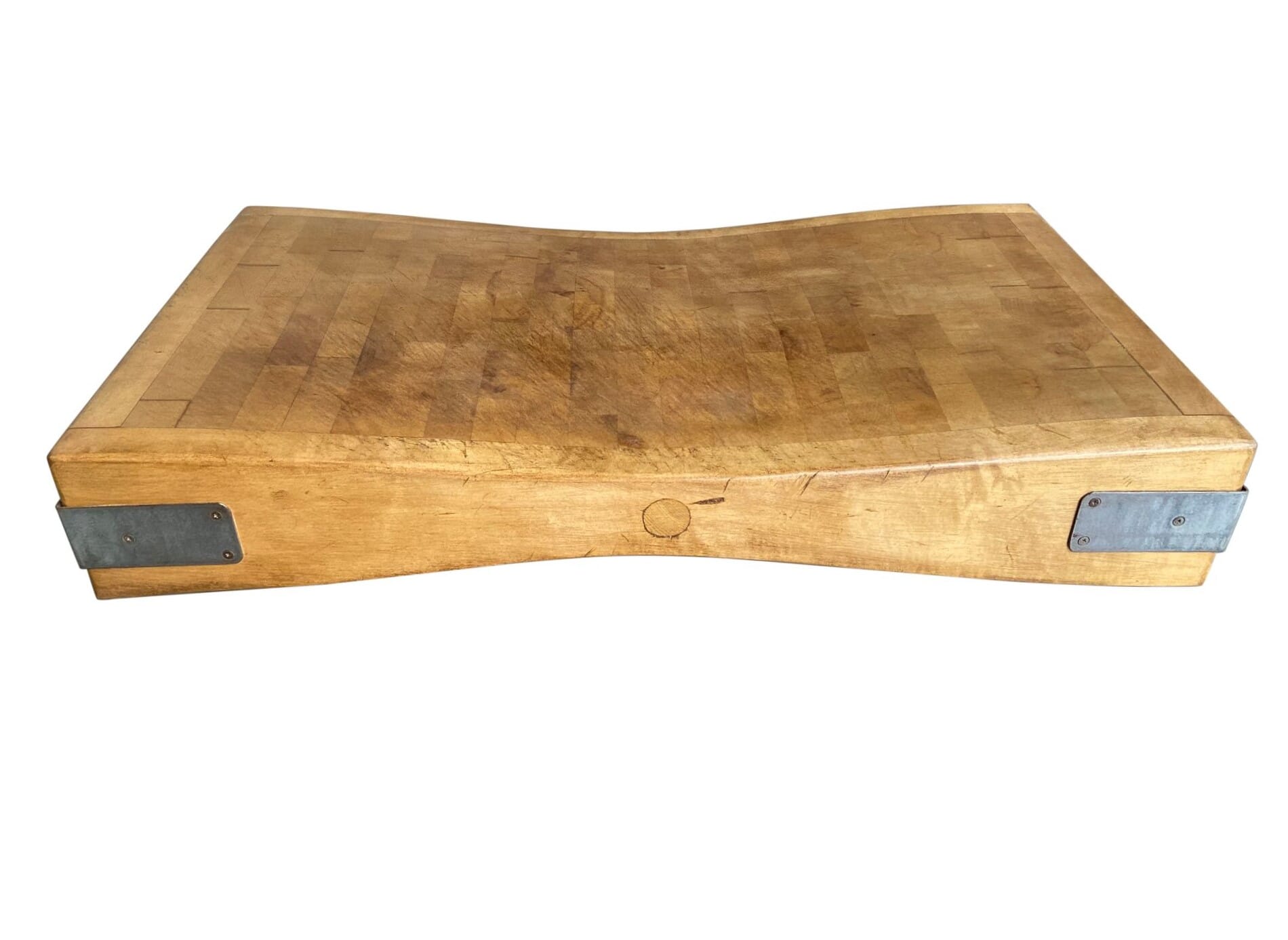 Reclaimed Old Kitchen Maple Butchers Chopping Block - 9599