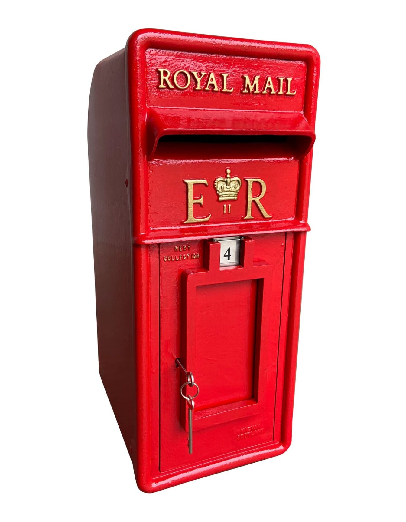 Royal Mail Original ER Pole Mounted Cast Iron Post Box - 9448
