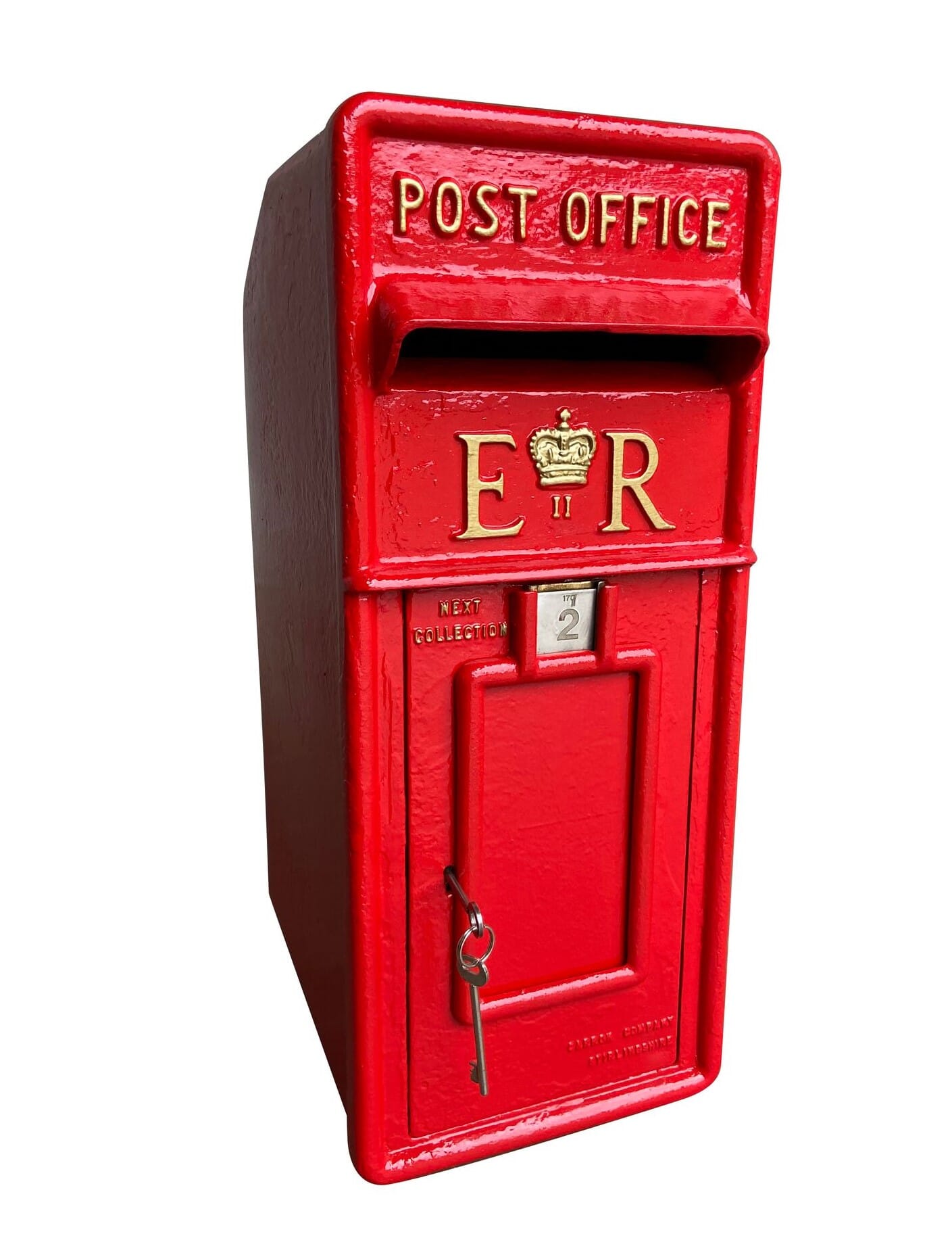 Original Post Office ER Pole Mounted Cast Iron Post Box - 9449