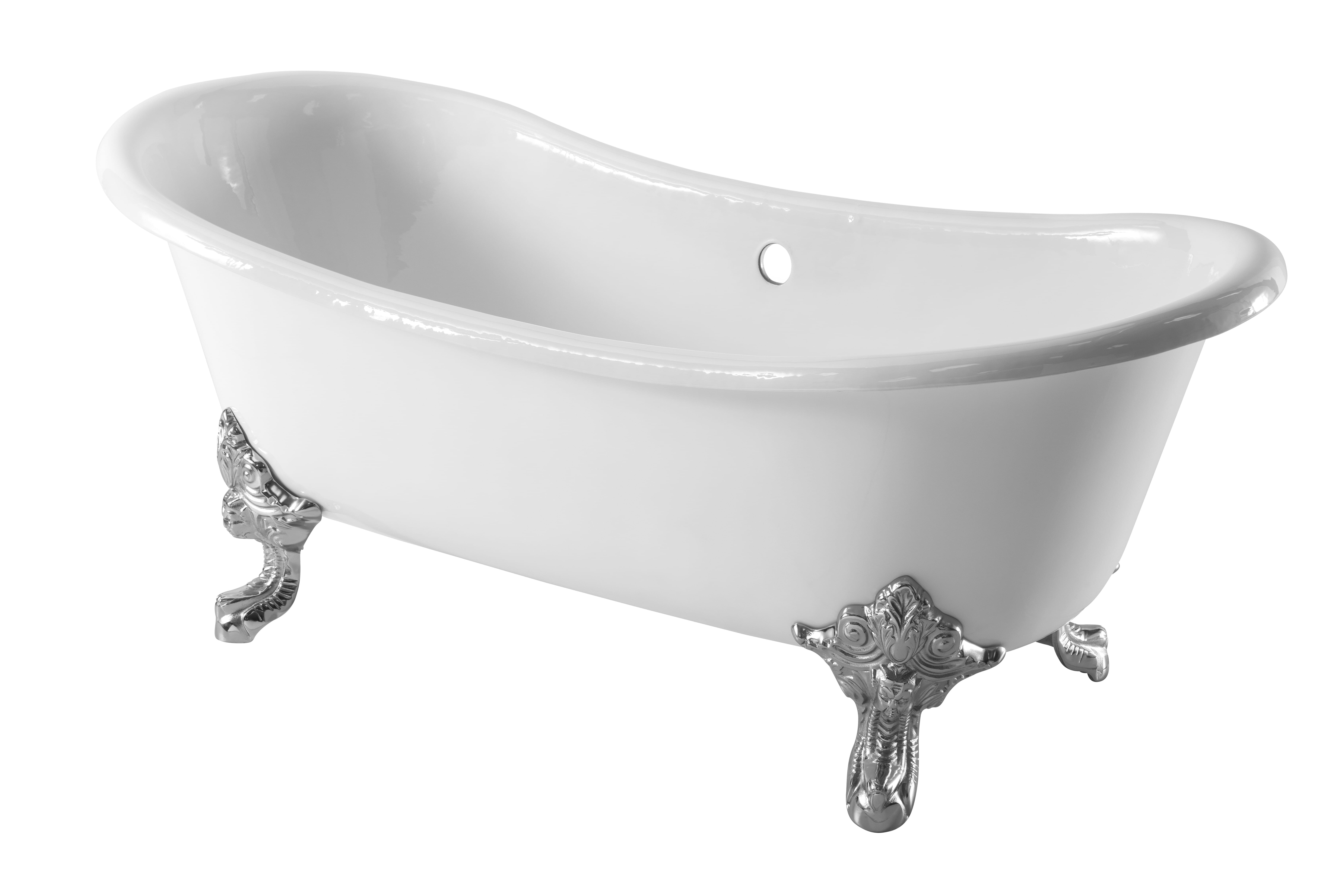 The Milan Cast Iron Double Ended Roll Top Bath - APB-71-1 NTH