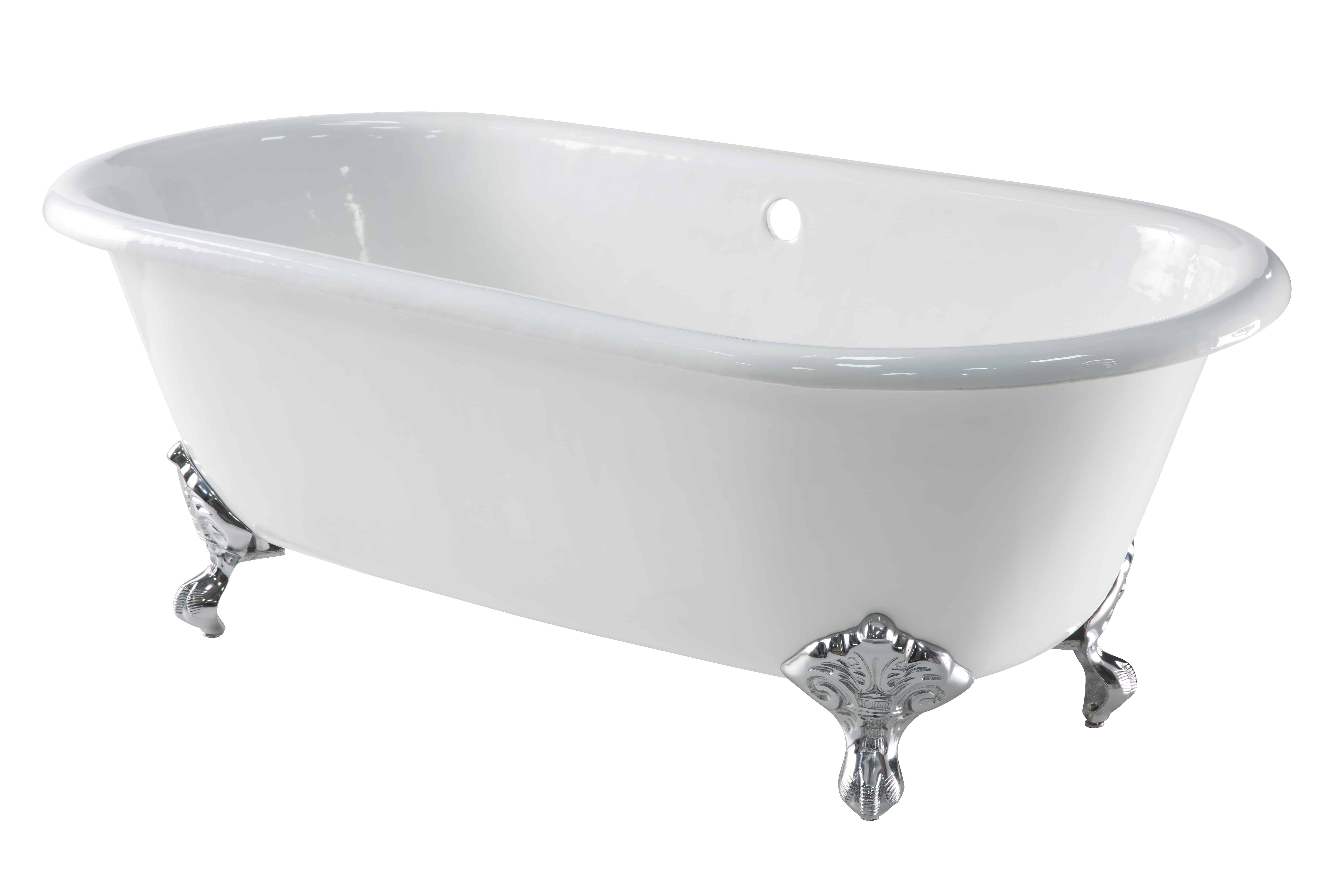 The Arroll Moulin Cast Iron Roll Top Bath