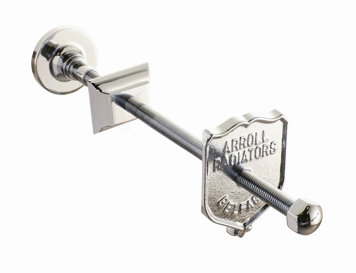 Arroll Chrome Cast Iron Radiator Wall Stay - AWSC