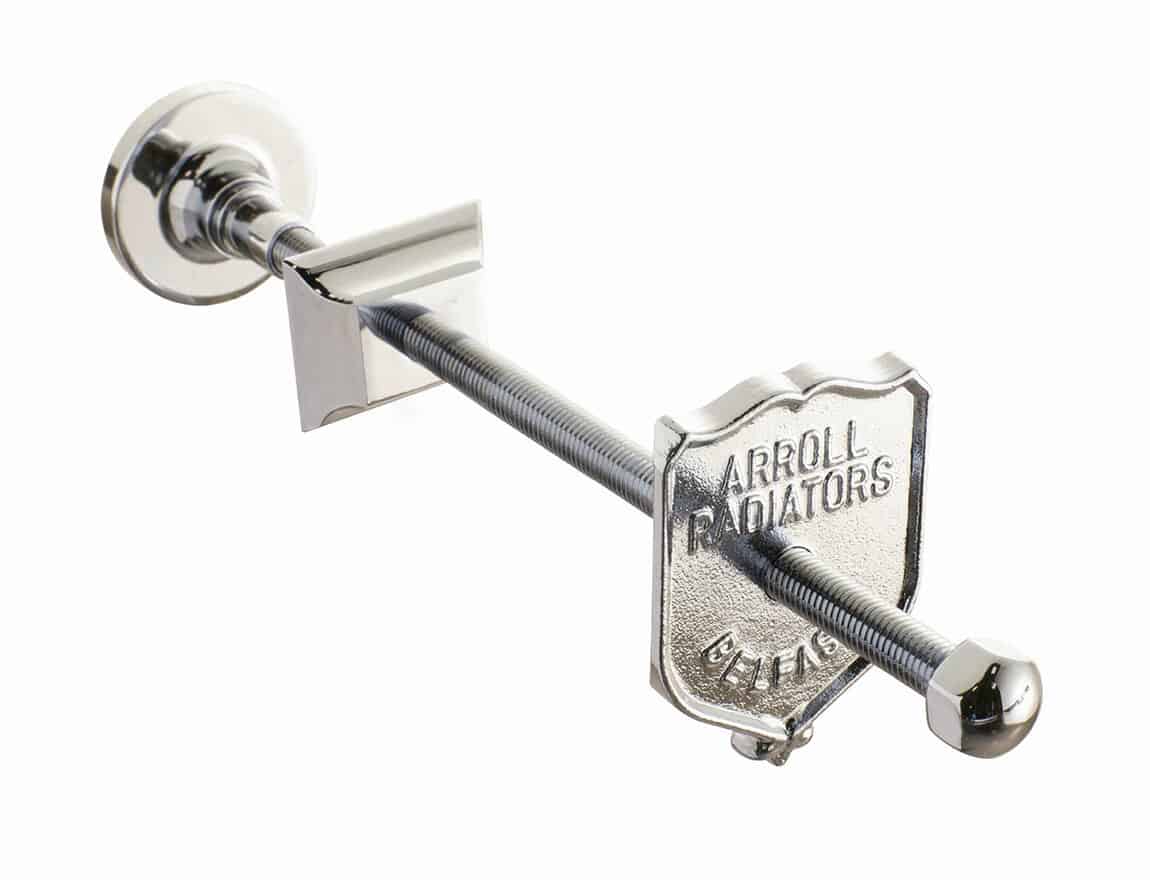 Chrome Finish Arroll Cast Iron Radiator Wall Stay