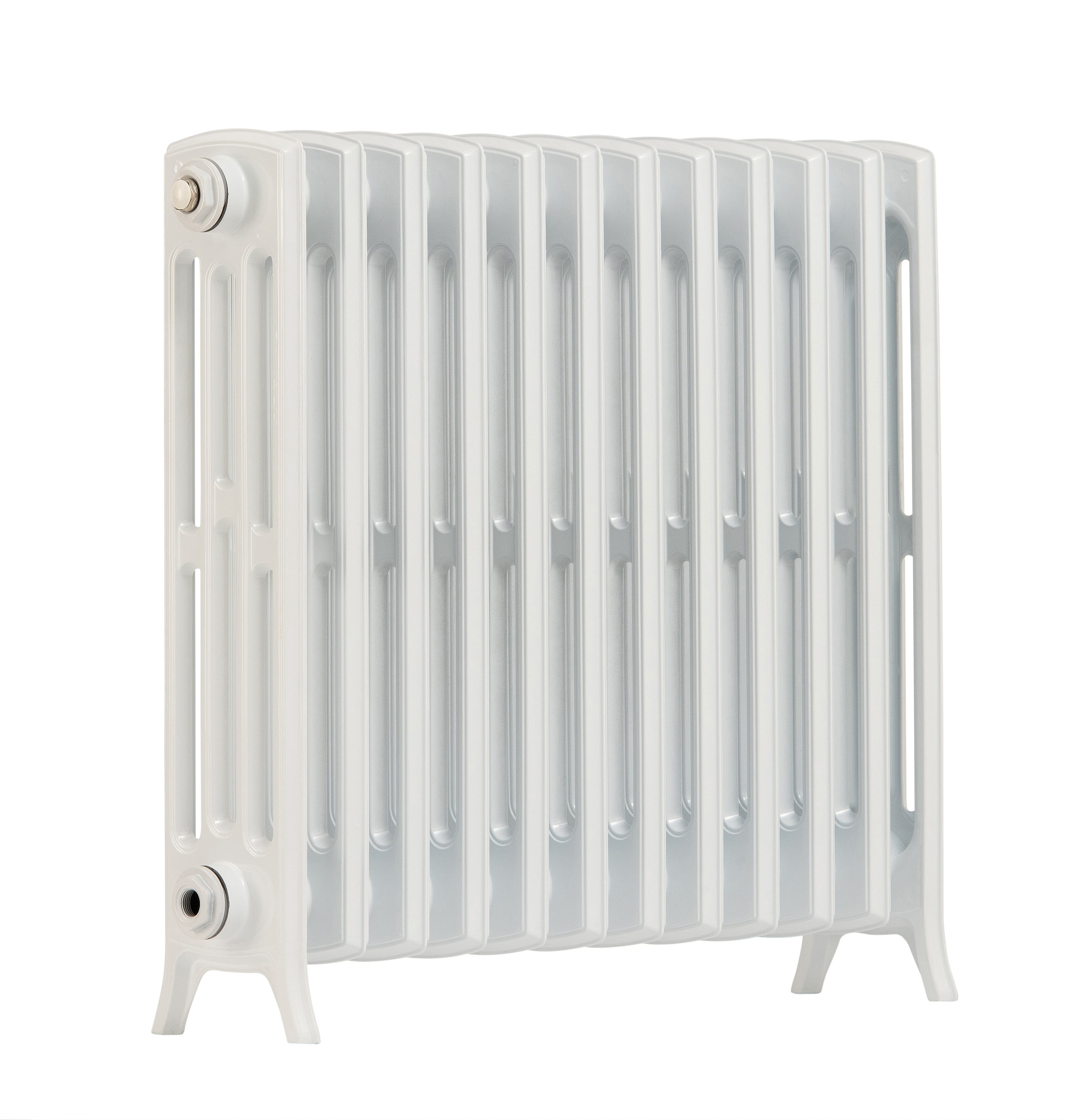 White Arroll Aluminium Edwardian Radiator 650mm Tall - NE650-12-9016